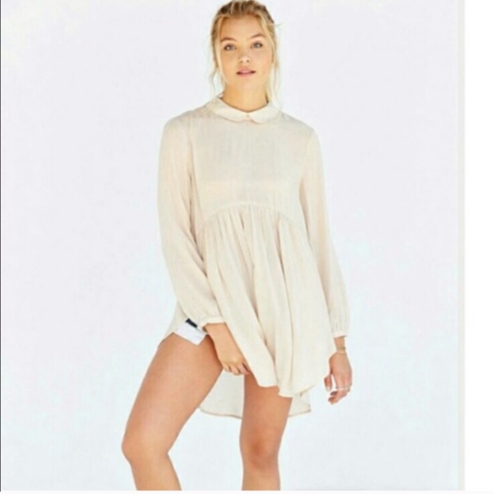 ANTHROPOLOGIE CREAM BABYDOLL BLOUSE NWOT